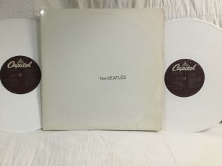 The Beatles " White Album " Apple Sebx 118 (2) 1978 White Vinyl - W/ All Inserts.