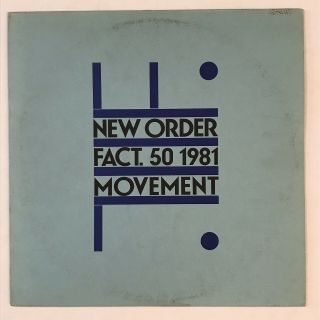Order Movement Fact 50 Blue Label Uk Pressing Synth Wave