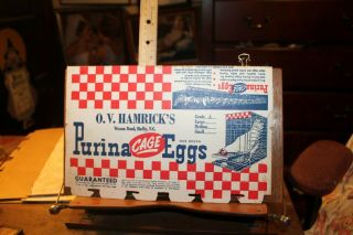 Antique Purina Cage Eggs Hamrick 