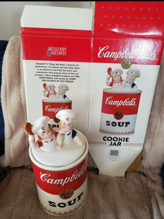 Benjamin & Medwin Campbell ' s Soup Ceramic Cookie Jar 1998: Campbell Kids 2