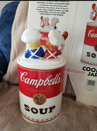 Benjamin & Medwin Campbell ' s Soup Ceramic Cookie Jar 1998: Campbell Kids 3