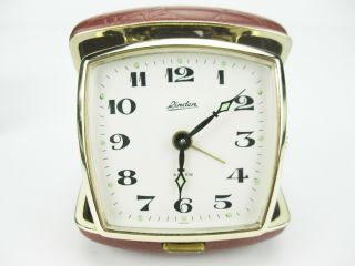 Vintage Linden Travel Alarm Clock No.  496 2