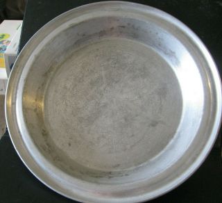 Vtg West Bend 9”x1.  25” No Drip Juice Catcher Pie Pan Dish Aluminum Usa