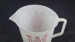 Vintage Tupperware Measuring Cup 2 2C 16oz Red Letters Lettering 134 2