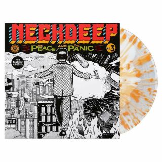 Neck Deep - The Peace And The Panic - White,  Orange Splatter Color Vinyl