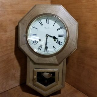 Vintage Korean Legant Pendulum & Chime Wall Clock 31 Day Parts/repair