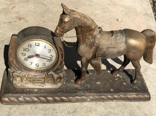 Sessions Model W Electric Horse Clock