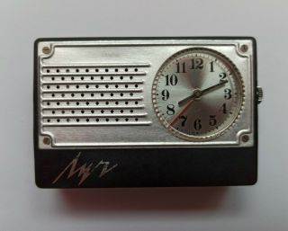Watch Ussr Mechanical Vintage Soviet Alarm Clock Beam Portable Pocket Travel Top