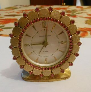 Vintage Phinney - Walker Alarm Clock=semca Clock Company Germany - Non -