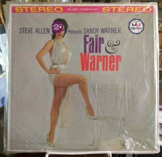 Sandy Warner Fair & Weather Vinyl Lp Mayfair Steve Allen Cheesecake