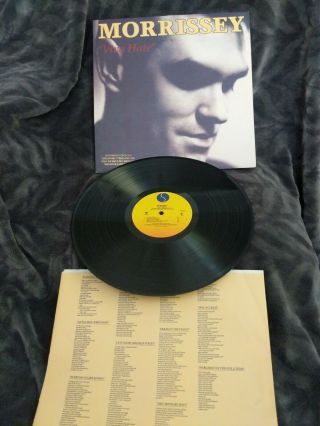 Morrissey Viva Hate Vinyl Record Album,  1988