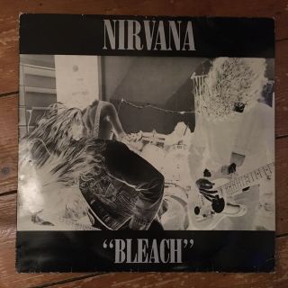 Nirvana - Bleach Uk 1st Press - Tupelo Records Tup Lp6 Lp Rare 1989