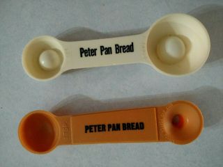 Vintage Peter Pan Bread Collectible Measuring Spoons