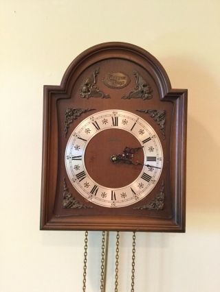 W.  HAID Tradition - Wag On Wall - Weight Driven Wall Clock - Pendulum - W Germany - 3