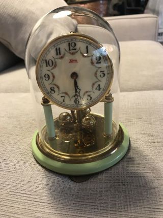 Vtg Koma Konrad Mauch Miniature Anniversary Mantel Clock