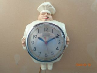 Sessions Chef Kitchen Electric Wall Clock Cat.  No.  487 - W