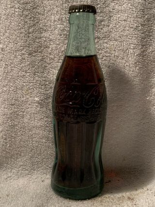 Full 6oz Coca - Cola Pat - D Hobbleskirt Embossed Soda Bottle Lexington,  N.  C.