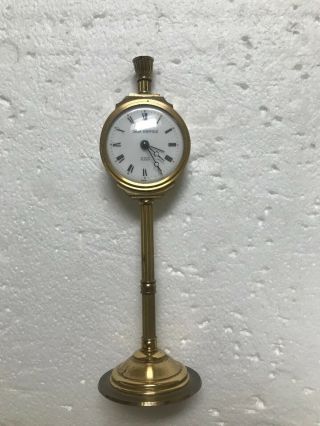 Vintage Swiza - Sheffield Eight Day Alarm Clock Both Time And Alarm Work