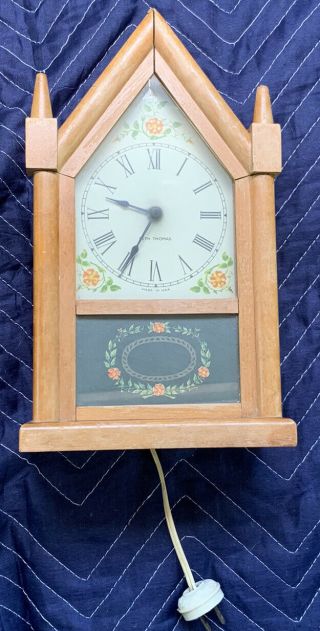 Antique Steeple Clock Made In Usa By Seth Thomas Sharon - Echo Model E024 - 000