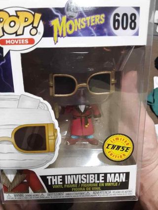 Funko Pop " Movies " Universal Monsters The Invisible Man Chase In - Hand Fast Ship