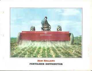 Farm Equipment Brochure - Holland 408 410 Fertilizer Distributor 1958 (f5747