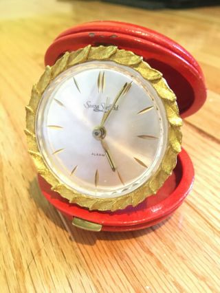 Swiza Sheffield Vintage Travel Clock Alarm Clock Pocket Watch Swiss Made