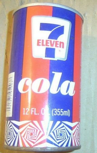 Vintage 7 Eleven Cola Pop Can,  Steel,  Vg Cond