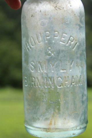 Houppert & Smyly Hutchinson Bottle Hutch Birmingham Alabama Ala Al Doc71 Rare