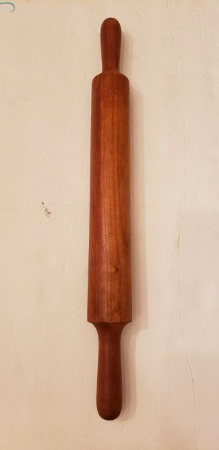 Vintage Primitive One Piece Wooden Rolling Pin
