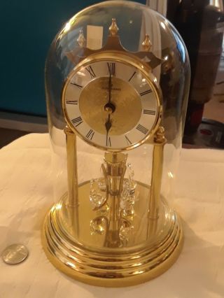 Junghans Anniversary Swan Dome Clock Old Stock Germany 1980 