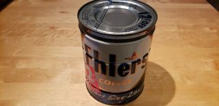 Vintage Ehlers 2 Lb Coffee Can Tin Key Wind,  With Lid