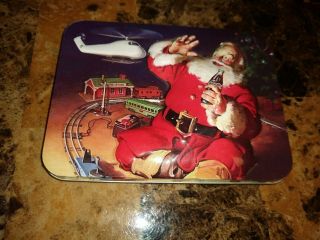 Christmas Santa Claus Coco Cola Card Decks In Tin