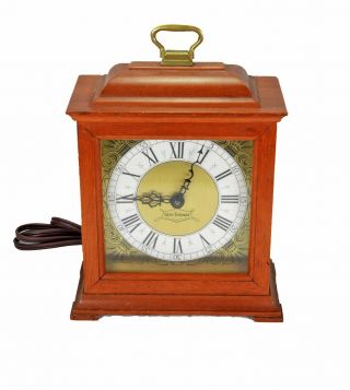 Seth Thomas Wooden Mantel Clock Exeter - E E538 - 004 Electric With Wind Up Chime
