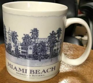 Starbucks Architect Series Miami Beach Florida 2008 Coffee Cup Mug 18 Fl Oz