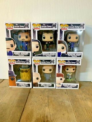 Funko Pop Movies The Addams Family Complete Set Of 6 809 - 814