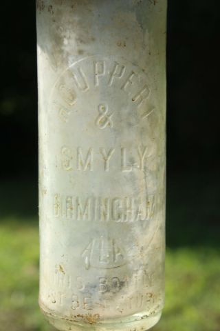 Birmingham Alabama Houppert & Smyly Hutchinson Bottle Hutch Rare Ala Al Doc 99