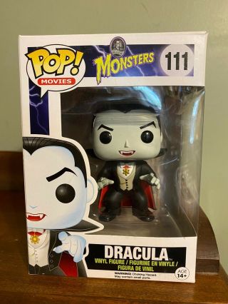 Funko Pop Movies Universal Monsters Dracula 111 Vaulted Htf