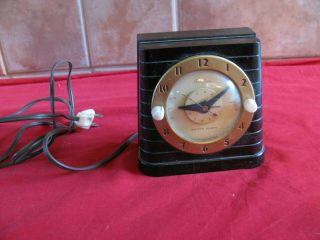 Telechron 8ha61 Switch Alarm Art Deco Bakelite Clock Not Parts