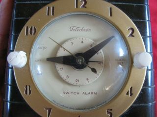 Telechron 8HA61 Switch Alarm Art Deco Bakelite Clock NOT PARTS 3