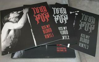 Iggy Pop Kiss My Blood Rsd 2020 3x Lp Box Set Record Store Day No Dvd & Poster