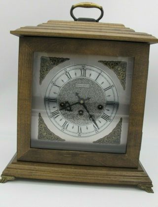 Vtg Bulova West Germany 340 - 020 Mantle Clock Chime