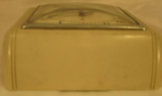 Vintage Westclox Electric Wall Clock Retro Mid Century Mod Cream Beige 7 