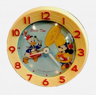 Vintage Phinney - Walker Disney Time Mickey Mouse & Donald Duck Disney Alarm Clock