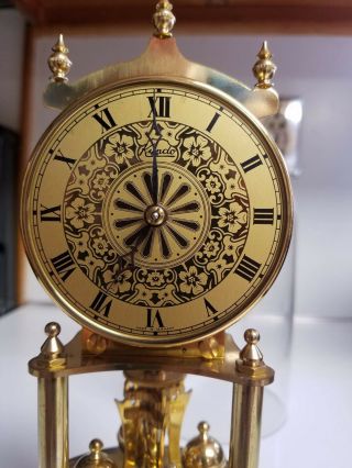 Vintage German Kundo Kienenger& Obergfell Anniversary Mantle Clock Germany