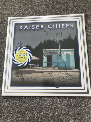 Kaiser Chiefs Duck Limited Tri - Coloured Leeds Edt Vinyl Album Signed