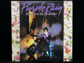 Prince & The Revolution " Purple Rain " Lp 1984 Nm W/ Poster Vinyl Record Us Press