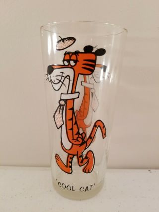Cool Cat Pepsi Glass Warner Brothers Collector Series 1973