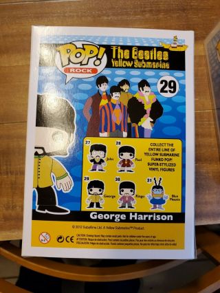 Funko Pop Rocks 30 The Beatles: Yellow Submarine George Harrison in protector 3