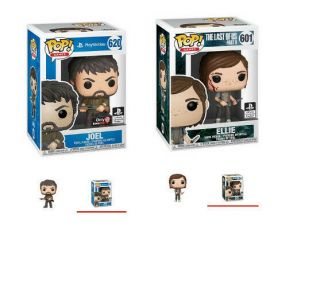 Funko Pop The Last Of Us Ellie And Joel 601 620 With Protectors