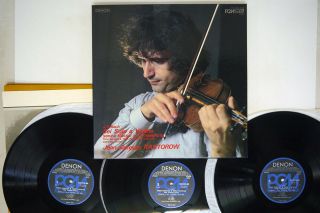 Jean - Jacques Kantorow J.  S.  Bach Sei Solo A Violino Denon Ox - 7230 - 2 - Nd Japan 3lp